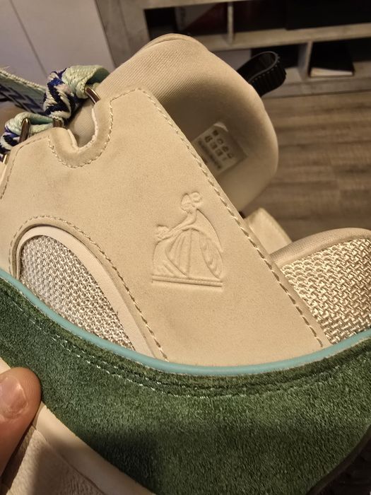 Lanvin Curb Sneaker White Blue