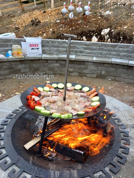 Disc grill  gratar  ceaune fonta  soba model pirostrie