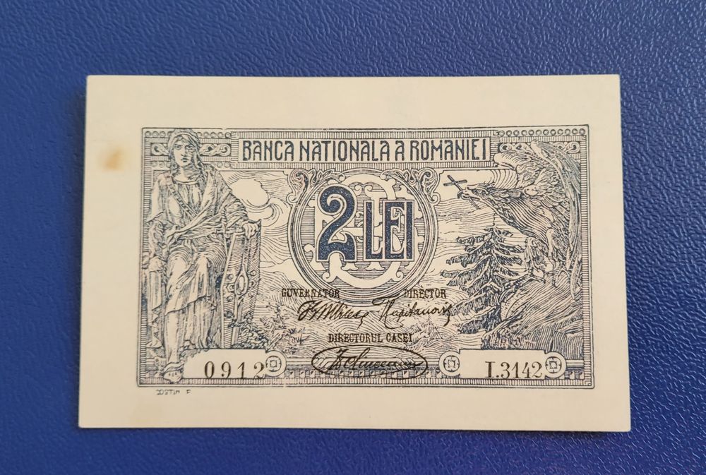 Bancnota 1/2 lei 1915/1920 bani vechi