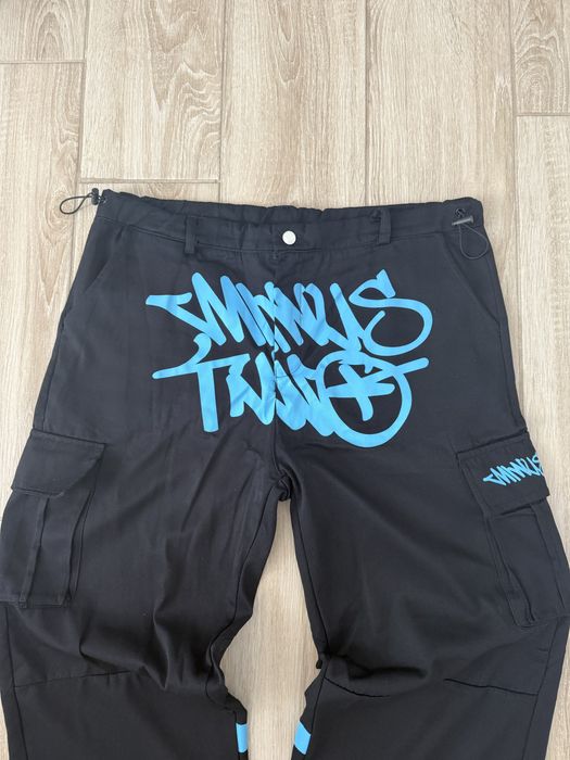 Pantaloni lungi Minus Two negru/albastru