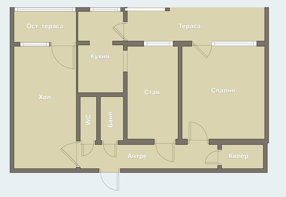 Продава се Тристаен апартамент в Варна, Младост 2 - 70 кв.м за 969 €/кв.м - Снимка #5