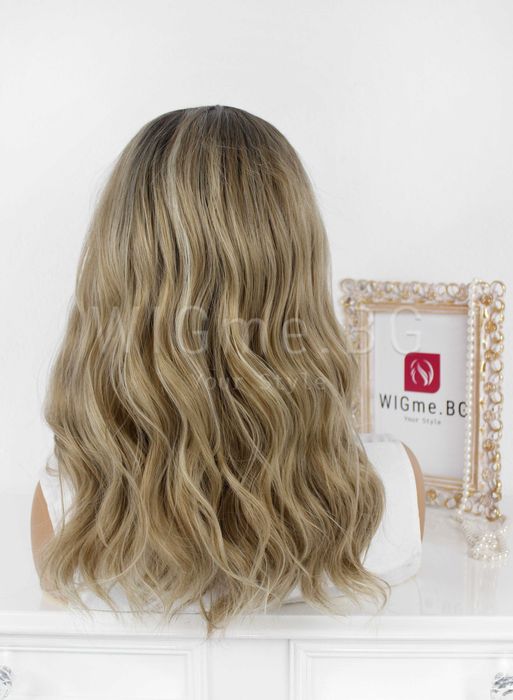 Къса руса на вълни лейс фронт перука Зара