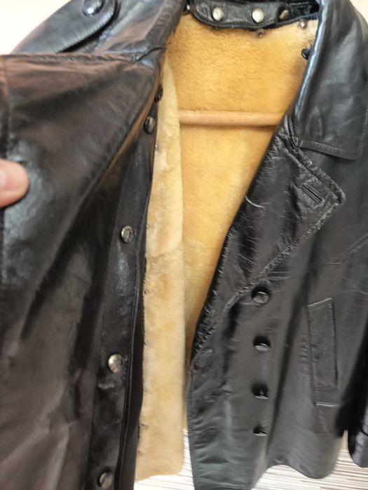 Geacă piele NATURALĂ de VIȚEL XXL – Sebeș – mesadă detașabilă