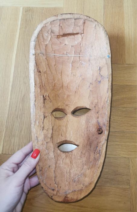 Маска африканска лице глава декор за стена етно арт трайбъл изкуство