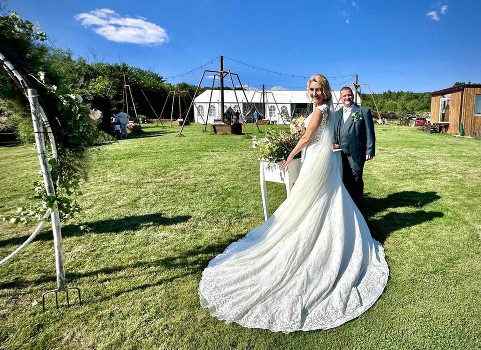 Булчинска рокля Areti и воал