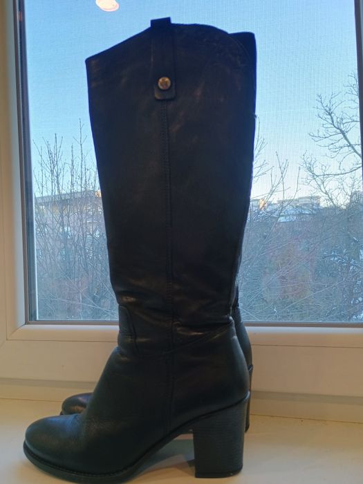 Дамски ботуши, естествена кожа,италианска мода!