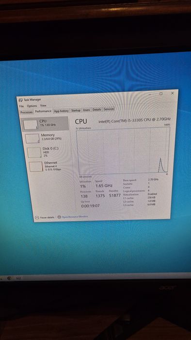 PC SFF HP Optiplex 7020 / i5-3330s 8GB RAM Win10 HDD 320gb 7200rpm Nvidia 8400gs