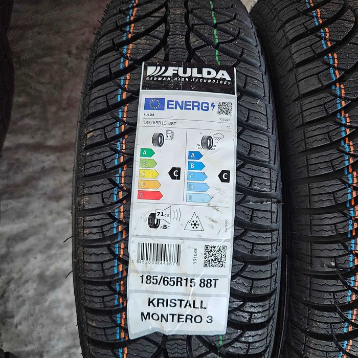 4 Нови зимни гуми 185/65R15 Fulda KristallMontero 3 88T DOT3725 France