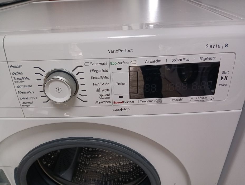 Комплект пералня и сушилня с термопомпа Бош Bosch Serie 8 A+++Гаранция