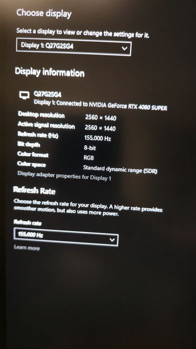 Геймърски монитор АОС Q27G2E 27" QHD 155Hz + ГАРАНЦИЯ
