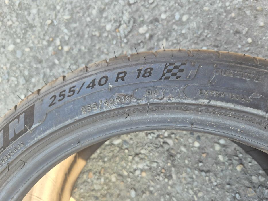 1 Anvelopa de VARA - 255/40/18 - Michelin Pilot Sport 4 RUN-FLAT - Stare BUNA - DOT 2022 !