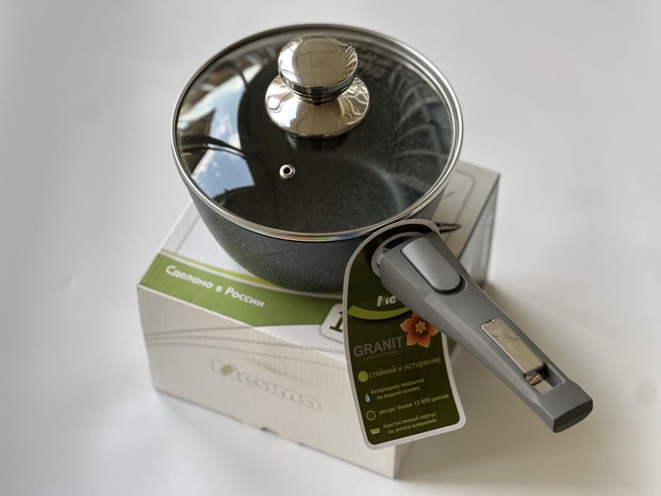 Ковш со стеклянной крышкой 1.7 л (новый оригинал 100%)