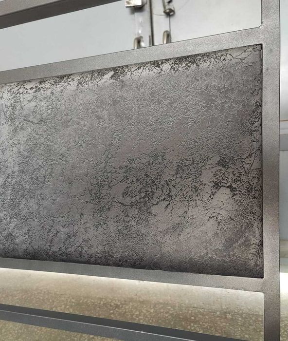 Двухспальная кровать металлическая хай-тек