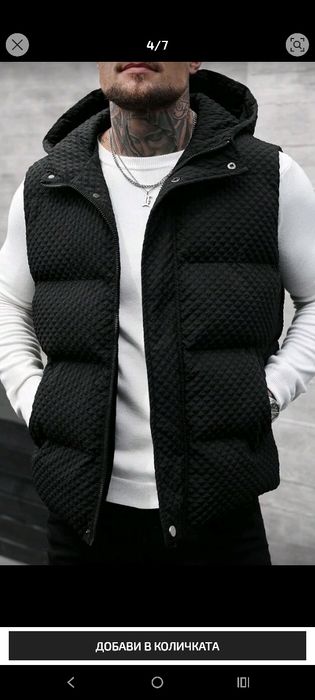 Мъжки нов елек , черен