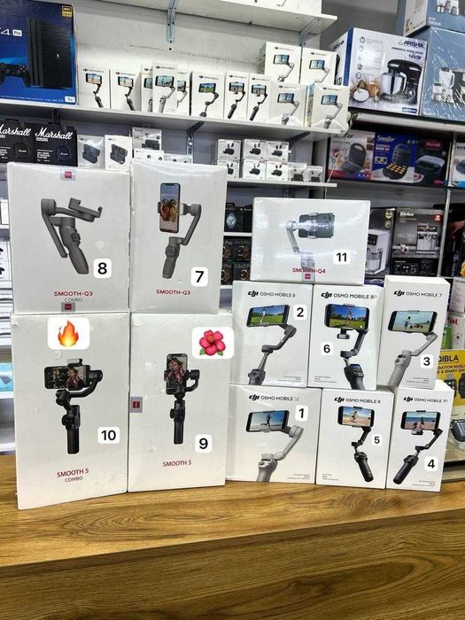 Dji osmo 8p.Osmo 8.Osmo 7p.Osmo 7.Smooth q3 combo.Smooth q4.Smooth q5