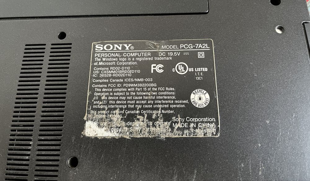 Лаптоп Sony Vaio PCG-7A2L