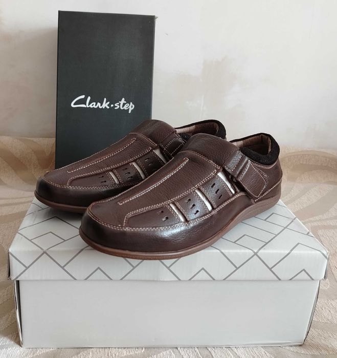 Clark step/разм-42-43/НОВАЯ ОБУВЬ сандали туфли мокасины кросы ботинки