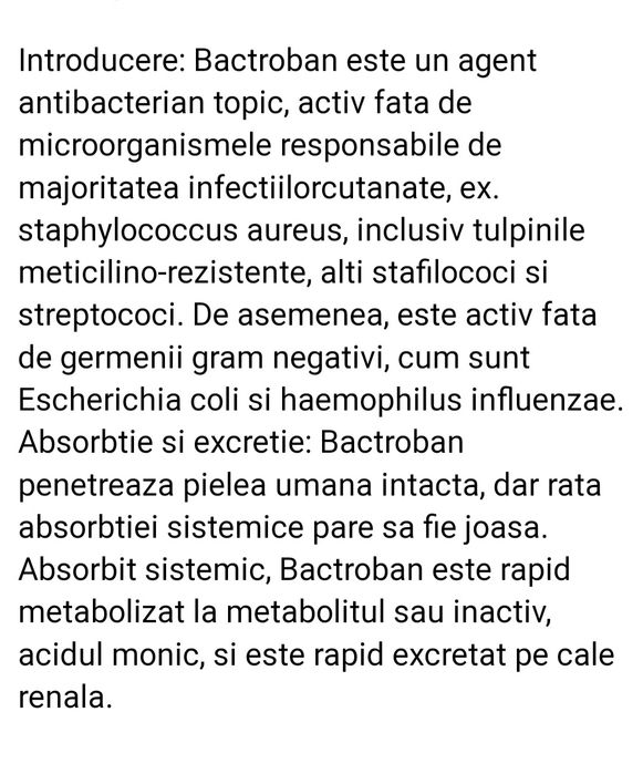 Vând unguent Mupirocin 15g