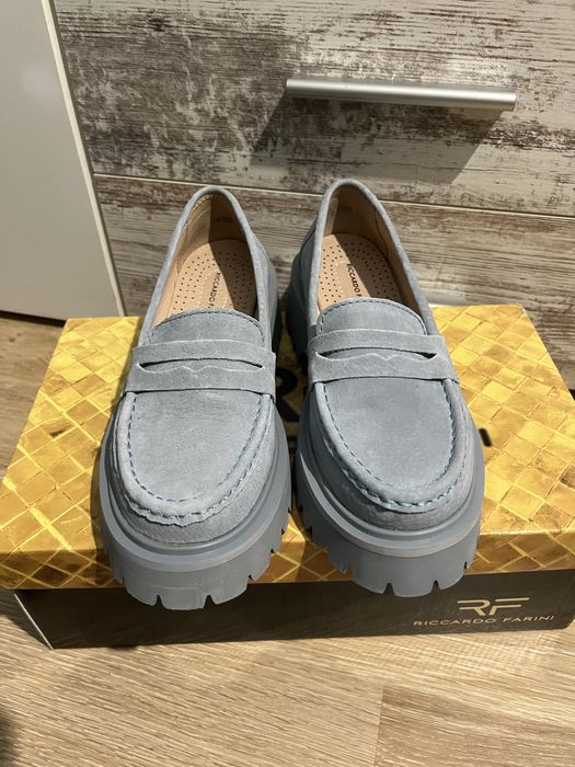 Лоуфъри ест.велур бебешко синьо