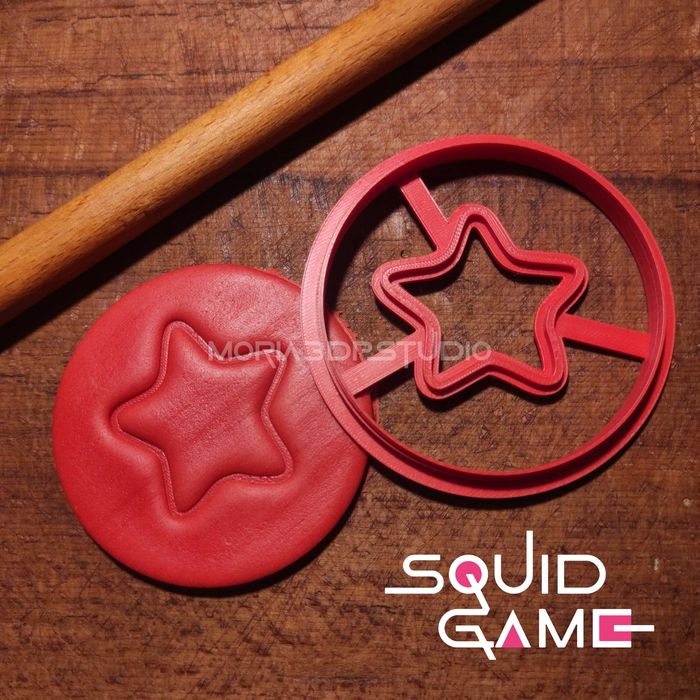 Резци за сладки, бисквити, фондан и тесто Squid Game