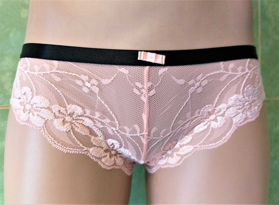 Chiloti tanga sexy/seducatori BOOHOO fete/femei roz transparent S(noi)
