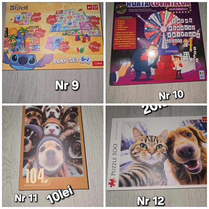 Jocuri pentru copii- diverse preturi avantajoase