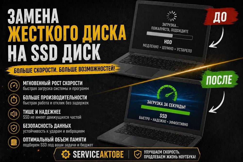 Ремонт ноутбуков в Актобе