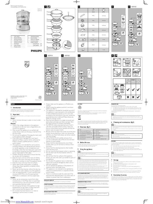 Aparat gătit cu aburi (steamer) Philips
