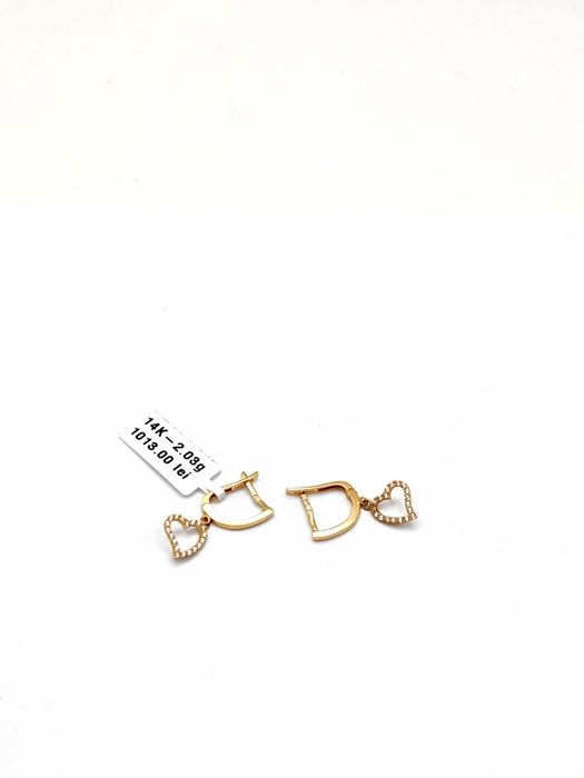 Bijuteria Royal cercei din aur 14k 2.03 gr