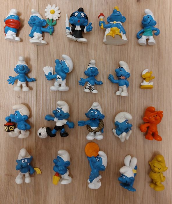 Колекционерски фигурки Смърф, made in Western Germany.