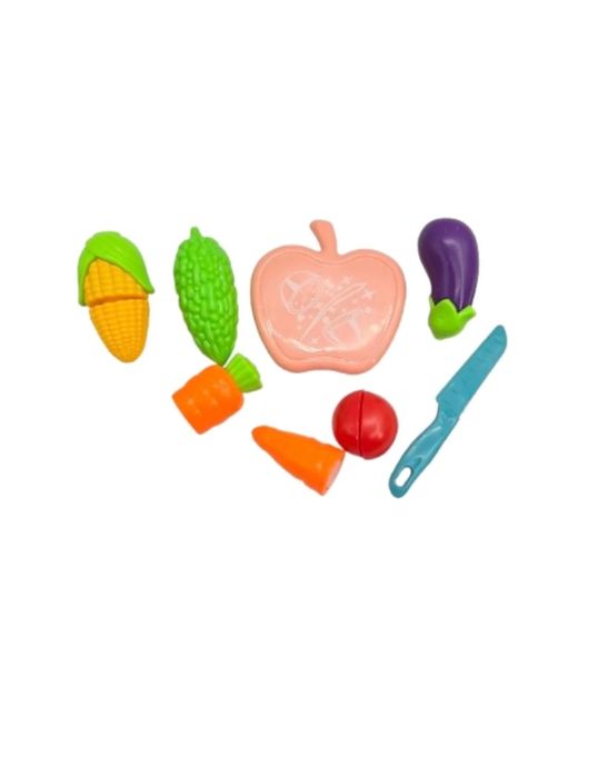 Set Rucsac Dinozaur cu Accesorii de Bucătărie și Fructe/Legume de Tăiat, Joc de Rol Educativ pentru Copii