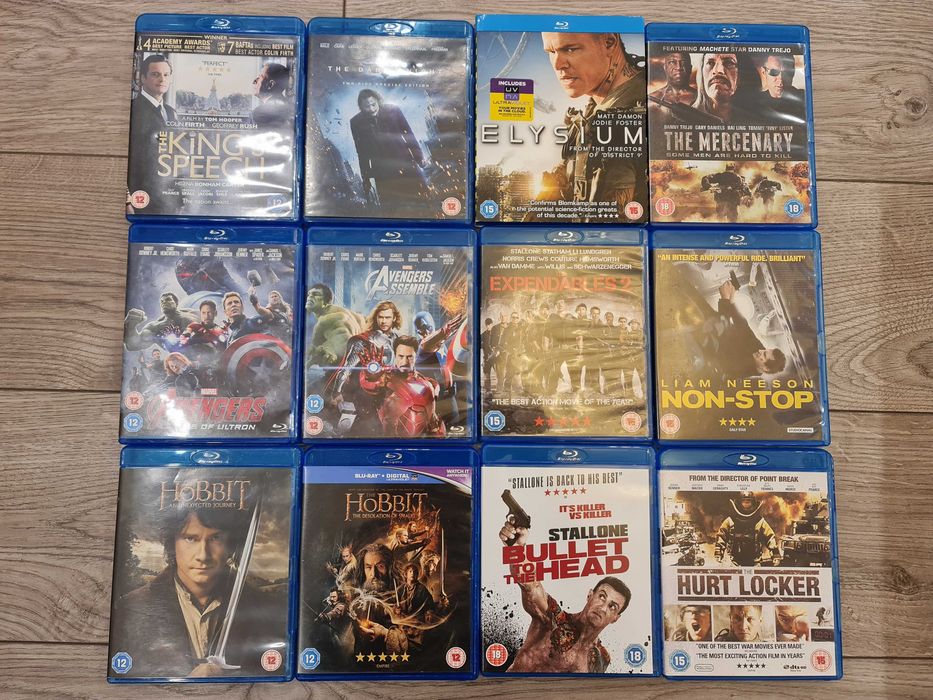 filme blu ray  in stare impecabila. 65 bucati