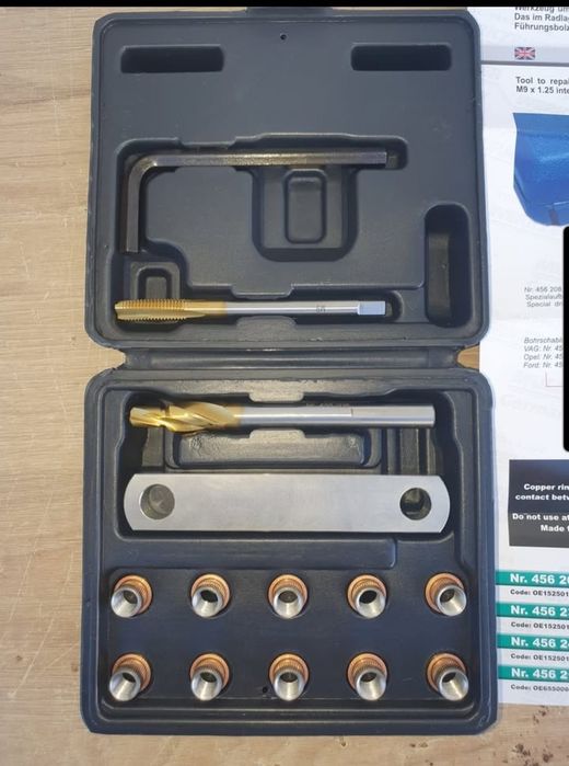 Set de reparare filet știfturi ghidaje etrier frână grup VAG
 Muller-Werkzeug Germania