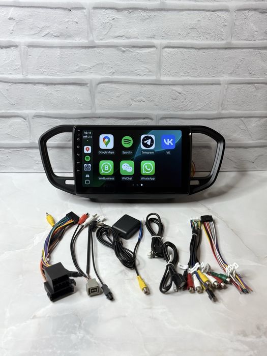 Магнитола для LADA Vesta андроид 13 CarPlay Веста янги рамкаси билан