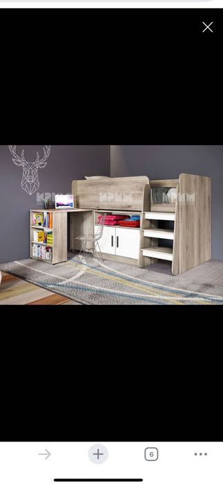 Детско легло с шкаф и бюро