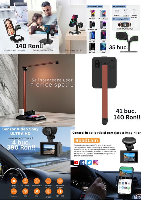 Perna masaj,camera video, microfon,350buc – ideal revânzare / magazin