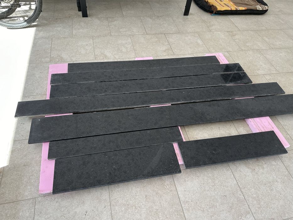 Glafuri granit + picurator 7 bucati Galaxy black