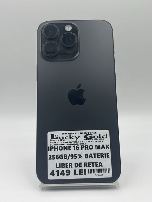 Iphone 16 Pro Max 256gb/95% baterie #50685