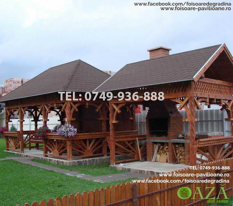 Foisor din lemn - Model Rustic - Livrare in toata tara