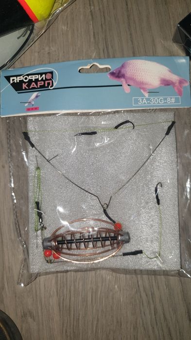 НОВА!!!Въдица комплект с макара 6000, корда и капани.