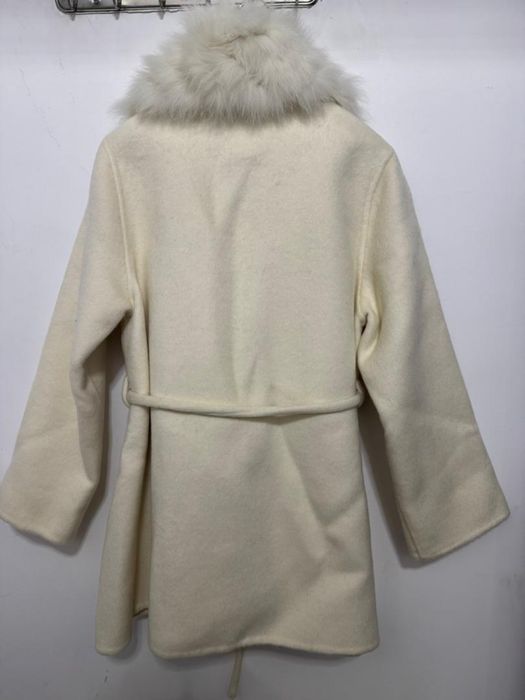 Palton Max Mara Blana Vulpe si Casmir