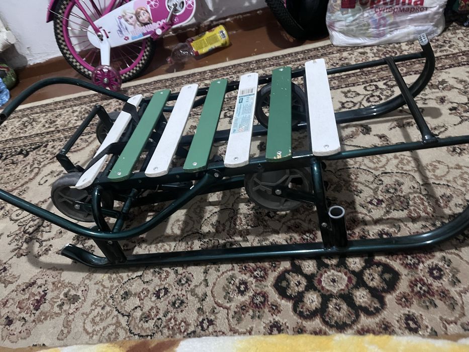 Санка детская с колесами