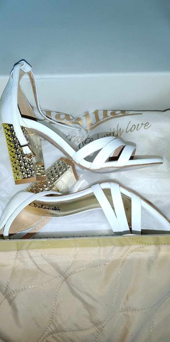 Сандали Polanski в бял цвят