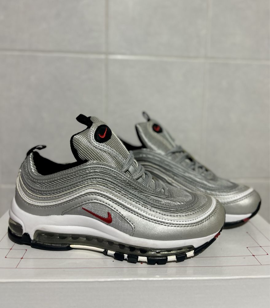 Air outragous max 97 silver baffo rosso