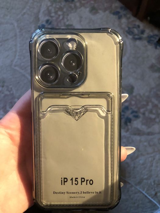 Чехол на iphone 15pro-Black  и  чехол на iphone 13 pro