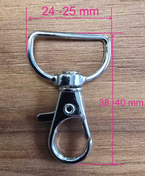 Метални карабинки 25мм х40 мм 100 бр - 40 лева