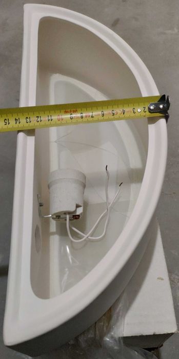 Лампа керамичен стенен плафон Alfa Omega бял (2 бр.)