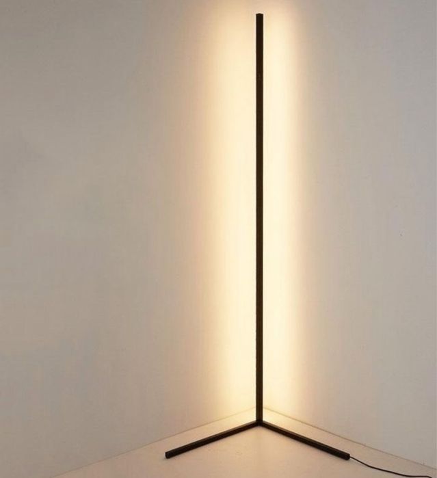 Угловой напольный торшер светодиодный RGB