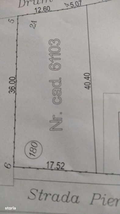 Teren intravilan 700mp str.Piersicilor gaz pe strada - 29.500Eur