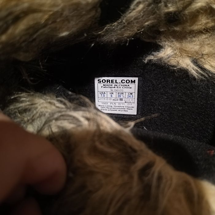 Cizme sorel piele îmblănite 39